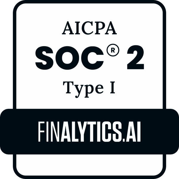 AICPA SOC 2 Type I badge of Finalytics.ai